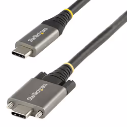 StarTech.com Câble USB C 10Gbps à Verrouillage par Vis Latérale de 1m - Câble USB-C Certifié par l'USB-IF - Câble USB 3.1/3.2 ...