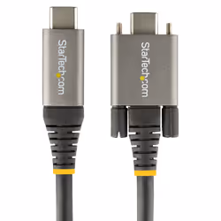 StarTech.com Câble USB C 10Gbps à Verrouillage par Vis Latérale de 1m - Câble USB-C Certifié par l'USB-IF - Câble USB 3.1/3.2 Gen 2 Type-C - Charge Power Delivery 100W (5A), DP Alt Mode - Double Verrouillage par Vis - Cordon USB-C Charge/Synchronisation - Vue supplémentaire 4