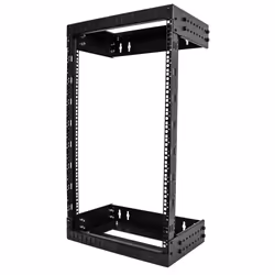 StarTech.com Rack Réseau Mural 18U à 2 Montants, Rack Serveur 19" à Cadre Ouvert avec Profondeur Ajustable, Rack de Données M ...