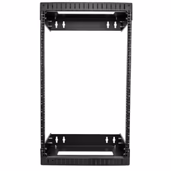 StarTech.com Rack Réseau Mural 18U à 2 Montants, Rack Serveur 19" à Cadre Ouvert avec Profondeur Ajustable, Rack de Données Mural pour IT/AV/Panneau de Patch/ Equipement IT - Écrous et Vis de Fixation Inclus