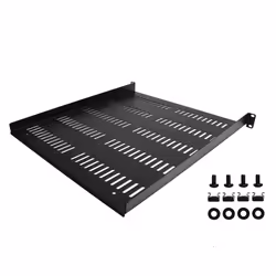 StarTech.com Étagère Rack 19 pouces 1U - Plateau Rackable Universel Ventilé - Étagère Baie de Brassage - Étagère Cantilever Rack 19" - Capacité 25kg - Rangement Rack Informatique - Profondeur 50cm (20"), Noir - Vue supplémentaire 5