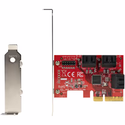 StarTech.com Carte PCI Express SATA 6 ports - Carte Contrôleur PCIe SATA - 6Gbps - ASM1166 Non-Raid - Convertisseur PCI Express 3.0 vers SATA - Connecteurs SATA Empilés - Carte d'Extension SATA