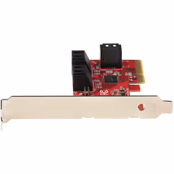 StarTech.com Carte PCI Express SATA 6 ports - Carte Contrôleur PCIe SATA - 6Gbps - ASM1166 Non-Raid - Convertisseur PCI Express 3.0 vers SATA - Connecteurs SATA Empilés - Carte d'Extension SATA - Vue supplémentaire 4