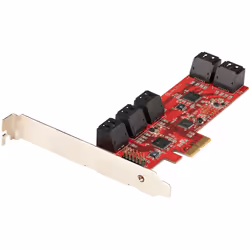 StarTech.com Carte PCI Express SATA 10 ports - Carte Contrôleur PCIe SATA - 6Gbps - ASM1166 Non-Raid - Convertisseur PCI Expr ...