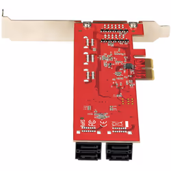 StarTech.com Carte PCI Express SATA 10 ports - Carte Contrôleur PCIe SATA - 6Gbps - ASM1166 Non-Raid - Convertisseur PCI Express 2.0 vers SATA - Connecteurs SATA Empilés - Carte d'Extension SATA - Vue supplémentaire 5