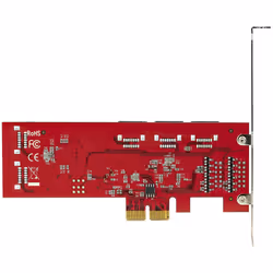 StarTech.com Carte PCI Express SATA 10 ports - Carte Contrôleur PCIe SATA - 6Gbps - ASM1166 Non-Raid - Convertisseur PCI Express 2.0 vers SATA - Connecteurs SATA Empilés - Carte d'Extension SATA - Vue supplémentaire 7