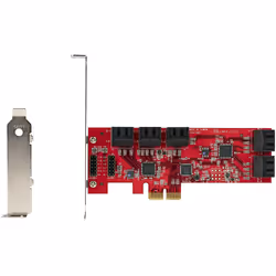 StarTech.com Carte PCI Express SATA 10 ports - Carte Contrôleur PCIe SATA - 6Gbps - ASM1166 Non-Raid - Convertisseur PCI Express 2.0 vers SATA - Connecteurs SATA Empilés - Carte d'Extension SATA - Vue supplémentaire 8
