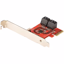 StarTech.com Carte PCI Express SATA 4 ports - Carte Contrôleur PCIe SATA - 6Gbps - ASM1166 Non-Raid - Convertisseur PCI Expre ...