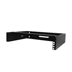 StarTech.com Support de Réseau Mural 2U - 14In. Profondeur (profil bas) - Support pour Panneau de Brassage 19" pour Serveur peu Profond, Équipement Informatique, Commutateurs de Réseau - Capacité de Poids de 77lbs/35kg, Noir