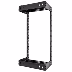 StarTech.com Rack Réseau Mural 21U à 2 Montants, Rack Serveur 19" à Cadre Ouvert avec Profondeur Ajustable, Rack de Données Mural pour IT/AV/Panneau de Patch/ Equipement IT - Écrous et Vis de Fixation Inclus