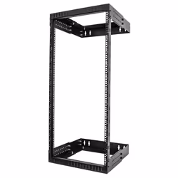 StarTech.com Rack Réseau Mural 24U à 2 Montants, Rack Serveur 19" à Cadre Ouvert avec Profondeur Ajustable, Rack de Données M ...