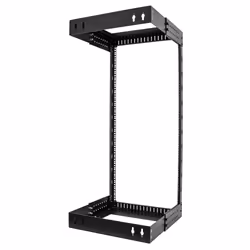 StarTech.com Rack Réseau Mural 24U à 2 Montants, Rack Serveur 19" à Cadre Ouvert avec Profondeur Ajustable, Rack de Données Mural pour IT/AV/Panneau de Patch/ Equipement IT - Écrous et Vis de Fixation Inclus