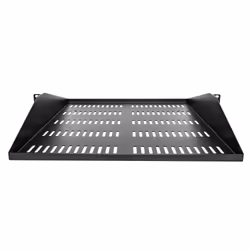 StarTech.com Étagère Rack 19 pouces 2U - Plateau Rackable Universel Ventilé - Étagère Baie de Brassage - Étagère Cantilever Rack 19" - Capacité 91kg - Rangement Rack Informatique - Profondeur 50cm (20"), Noir - Vue supplémentaire 4