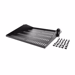 StarTech.com Étagère Rack 19 pouces 2U - Plateau Rackable Universel Ventilé - Étagère Baie de Brassage - Étagère Cantilever Rack 19" - Capacité 91kg - Rangement Rack Informatique - Profondeur 50cm (20"), Noir - Vue supplémentaire 6