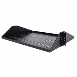 StarTech.com Étagère Rack 19 pouces 2U - Plateau Rackable Universel Ventilé - Étagère Baie de Brassage - Étagère Cantilever Rack 19" - Capacité 91kg - Rangement Rack Informatique - Profondeur 35,6cm (14"), Noir - Vue supplémentaire 2