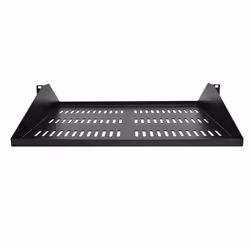 StarTech.com Étagère Rack 19 pouces 2U - Plateau Rackable Universel Ventilé - Étagère Baie de Brassage - Étagère Cantilever Rack 19" - Capacité 91kg - Rangement Rack Informatique - Profondeur 35,6cm (14"), Noir - Vue supplémentaire 3