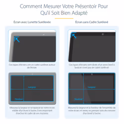 StarTech.com Filtre de Confidentialité Écrans PC 24 pouces - Écran Confidentialité Ordinateur - Filtre Ordinateur Réduction Lumière Bleue - Écrans Larges 16:10 - Mat/Brilliant - +/- 30 Degrées - Vue supplémentaire 11