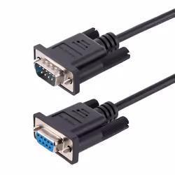 StarTech.com Câble Série RS232 Null Modem de 3m - Cordon DB9 Mâle Femelle - Câble Série Croisé avec Blindage Al-Mylar - Port  ...
