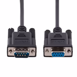 StarTech.com Câble Série RS232 Null Modem de 3m - Cordon DB9 Mâle Femelle - Câble Série Croisé avec Blindage Al-Mylar - Port série COM, Compatible avec les Appareils DTE, Noir, F/M - Vue supplémentaire 4