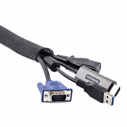 StarTech.com Gaine de Câble Tressée de 3m - Organisateur de Câble Gros Calibre, 3cm de Diamètre - Protège Câble Électrique en Polyester - Gaine Cache Câble Informatique - Manchon de Câble pour PC - Vue supplémentaire 7