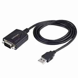 StarTech.com Câble USB vers RS232 de 1m - Câble Convertisseur USB vers RS232 DB9 Mâle avec Rétention du Port COM - Prolific IC - Adaptateur USB vers Série pour PLC/Imprimante/Scanner, Windows/Mac - Vue supplémentaire 4