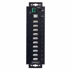 StarTech.com Hub USB 2.0 10 ports Industriel - Hub USB Robuste avec Protection ESD Niveau 4 - Hub USB-A Montable sur Mur/Bureau - Hub d'Extension USB avec ports Verrouillables - Hub USB Type-A - Concentrateur USB - Vue supplémentaire 4