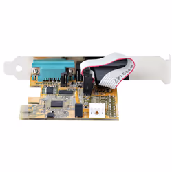 StarTech.com Carte Série PCI Express à 2 ports - Carte d'Extension Série PCIe vers RS232 (DB9) - Adaptateur PCIe avec UART 16C1050, Supports Standard ou Profil Bas - Carte PCIe 2 Ports, Rétention COM, Win et Linux - Vue supplémentaire 4