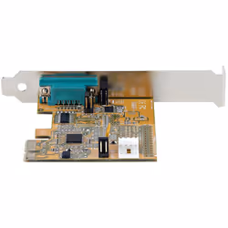 StarTech.com Carte Série PCI Express à 1 port - Carte d'Extension Série PCIe vers RS232 (DB9) - Adaptateur PCIe avec UART 16C1050, Supports Standard ou Profil Bas - Rétention COM, Windows et Linux - Vue supplémentaire 4