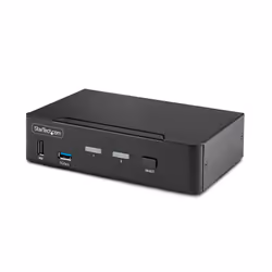 StarTech.com Switch KVM DisplayPort 2 Ports - 8K 60H/4K 144Hz, Écran Unique, DisplayPort 1.4, 2 Ports USB 3.0, 4x USB 2.0 HID ...