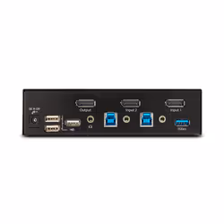 StarTech.com Switch KVM DisplayPort 2 Ports - 8K 60H/4K 144Hz, Écran Unique, DisplayPort 1.4, 2 Ports USB 3.0, 4x USB 2.0 HID, Commutateur KVM, Commutation par Bouton-Poussoir, Conforme TAA - Indépendant de l'OS - Vue supplémentaire 4