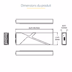StarTech.com Boîtier Externe SSD M.2 NVMe/SATA - Boîtier Disque Dur SSD M.2 PCIe/SATA - Boîtier SSD M.2 - Boîtier pour SSD M.2 avec Câbles Hôtes USB-C et USB A - Boîtier M.2 NVMe Compatible 2230/2242/2260/2280 - Vue supplémentaire 16