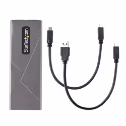 StarTech.com Boîtier Externe SSD M.2 NVMe/SATA - Boîtier Disque Dur SSD M.2 PCIe/SATA - Boîtier SSD M.2 - Boîtier pour SSD M.2 avec Câbles Hôtes USB-C et USB A - Boîtier M.2 NVMe Compatible 2230/2242/2260/2280 - Vue supplémentaire 5