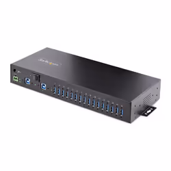 StarTech.com Hub USB 3.0 5Gbps Industriel à 16 Ports - Montage DIN/Surface/Rack - Protection ESD - Commutateur USB 3.0 Alimen ...