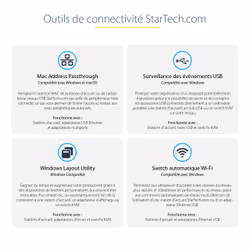 StarTech.com Dock Thunderbolt 4 - Hub Thunderbolt 4 96W Power Delivery - Moniteur unique 8K/Double moniteurs 4K 60Hz - Docking Station Thunderbolt 4 3xTB4/USB4/4xUSB-A/SD/GbE - Station d'Accueil Thunderbolt 4 - Vue supplémentaire 12