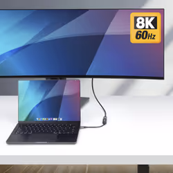 StarTech.com Adaptateur USB-C vers HDMI, 8K 60 Hz / 4K 120 Hz, Compatible Thunderbolt / USB4, Convertisseur USB C vers HDMI 2.1, HDR10+, Câble de 20 cm - Vue supplémentaire 5