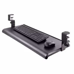 StarTech.com Support Clavier Coulissant Sous Bureau - Support Clavier Ergonomique à Pince en C - Tiroir Clavier Coulissant, Jusqu'à 12kg - Tablette Coulissante, Clavier et Souris - Porte Clavier (100/120 ou 140mm) - Vue supplémentaire 7