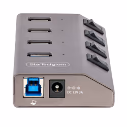 StarTech.com Hub USB-C avec Auto-Alimenté à 4 Ports - Hub USB Type C vers USB-A pour PC de Bureau/Portable - Hub USB 3.0 5Gbps avec Alimentation 4 Ports - Splitter USB 3.0 avec BC 1.2 - Vue supplémentaire 4