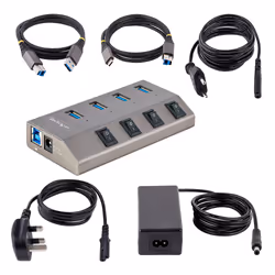 StarTech.com Hub USB-C avec Auto-Alimenté à 4 Ports - Hub USB Type C vers USB-A pour PC de Bureau/Portable - Hub USB 3.0 5Gbps avec Alimentation 4 Ports - Splitter USB 3.0 avec BC 1.2 - Vue supplémentaire 6