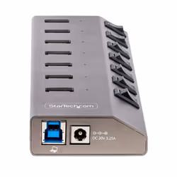 StarTech.com Hub USB-C avec Auto-Alimenté à 7 Ports - Hub USB Type C vers USB-A pour PC de Bureau/Portable - Hub USB 3.0 5Gbps avec Alimentation 7 Ports - Splitter USB 3.0 avec BC 1.2 - Vue supplémentaire 4