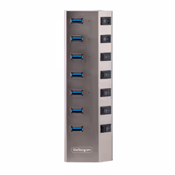 StarTech.com Hub USB-C avec Auto-Alimenté à 7 Ports - Hub USB Type C vers USB-A pour PC de Bureau/Portable - Hub USB 3.0 5Gbps avec Alimentation 7 Ports - Splitter USB 3.0 avec BC 1.2 - Vue supplémentaire 5