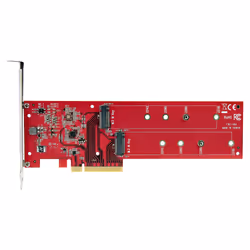 StarTech.com Adaptateur PCIe M.2 - PCIe x8/ x16 vers Double NVMe ou AHCI M.2 SSD - PCI Express 4.0, 7,8 Gbps par Disque, Bifurcation Requise - Carte PCIe Dual M.2 - Compatible Windows/Linux - Vue supplémentaire 5