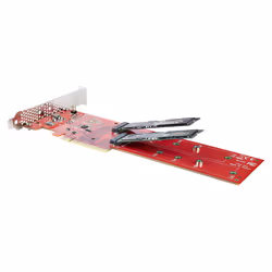 StarTech.com Adaptateur PCIe M.2 - PCIe x8/ x16 vers Double NVMe ou AHCI M.2 SSD - PCI Express 4.0, 7,8 Gbps par Disque, Bifurcation Requise - Carte PCIe Dual M.2 - Compatible Windows/Linux - Vue supplémentaire 7