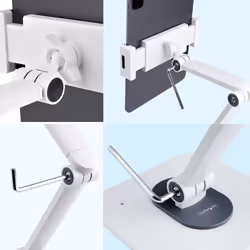 StarTech.com Support de Tablettes Réglable pour Bureau - Support Mural - Capacité 1kg - Support Universel Ergonomique et Articulé pour Tablettes - Support Tablette sur Pied Pivotant/Rotatif - Vue supplémentaire 6
