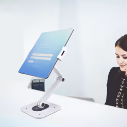 StarTech.com Support de Tablettes Réglable pour Bureau - Support Mural - Capacité 1kg - Support Universel Ergonomique et Articulé pour Tablettes - Support Tablette sur Pied Pivotant/Rotatif - Vue supplémentaire 9