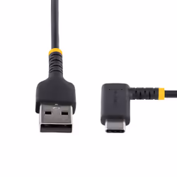 StarTech.com Câble USB A vers USB C de 2m - Câble de Chargement USB C Noir - Fibre Aramide Robuste - Chargeur Rapide USB-C 2.0 - Cordon de Charge - 3A - Câble de Recharge Rapide - Câble Charge Rapide - Vue supplémentaire 4