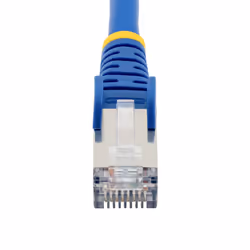 StarTech.com Câble Ethernet CAT6a 2m - Low Smoke Zero Halogen (LSZH) - 10 Gigabit 500MHz 100W PoE RJ45 S/FTP Cordon de Raccordement Réseau Snagless Bleu avec Décharge de Tension - Vue supplémentaire 4