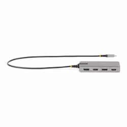 StarTech.com Adaptateur USB-C Triple Moniteur Multiport - Double HDMI 4K 60Hz + 4K 30Hz et DisplayPort, Hub USB 10Gbps 3 ports, 100W PD Pass-Trough, GbE, Station d'Acceuil de Voyage, Windows et ChromeOS - Vue supplémentaire 4