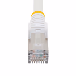StarTech.com Câble Ethernet CAT6a 1m - Low Smoke Zero Halogen (LSZH) - 10 Gigabit 500MHz 100W PoE RJ45 S/FTP Cordon de Raccordement Réseau Snagless Blanc avec Décharge de Tension - Vue supplémentaire 4