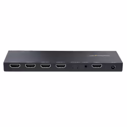 StarTech.com Splitter HDMI 4 Ports - Répartiteur HDMI 4K 60Hz avec Scaler Intégré - Répartiteur HDMI 1 Entrée 4 Sorties - Splitter HDMI 1080p PC - Port Optique 3.5mm - Vue supplémentaire 4