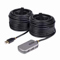 StarTech.com Hub USB d'Extension - Câble d'Extension USB 2.0 de 24m avec Concentrateur USB-A à 4 Ports